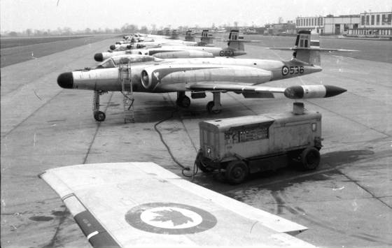 St Hubert flight line - circa 1957