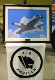 ... plus the ubiquitous squadron flag!